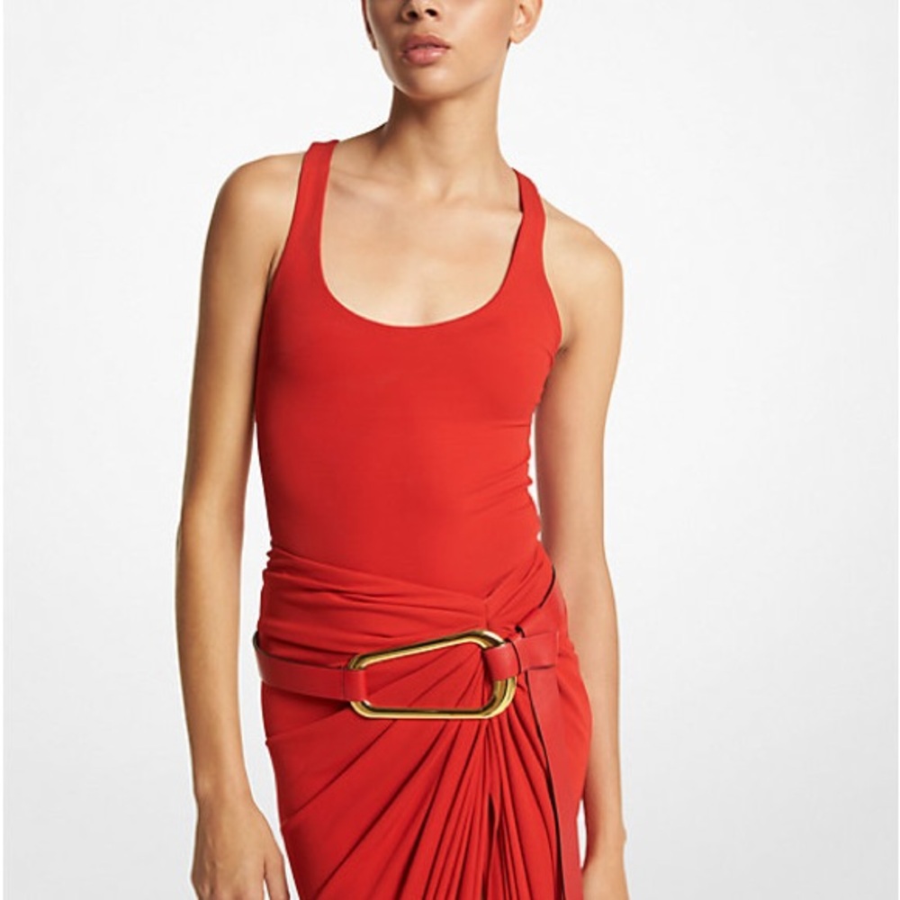Michael Kors Collection Matte Jersey Bodysuit